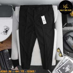 Quần tây nam big size lưng phối thun H260