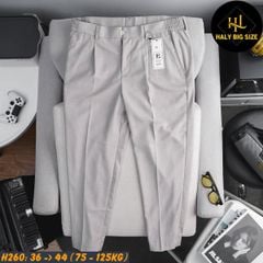Quần tây nam big size lưng phối thun H260