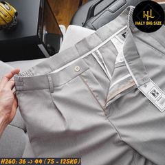 Quần tây nam big size lưng phối thun H260
