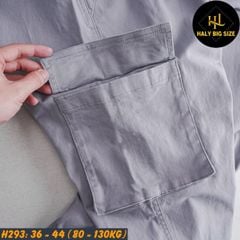 Quần jogger kaki nam big size túi hộp lưng thun H293