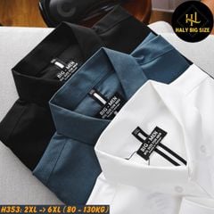 Áo sơ mi nam big size công sở vải kate Mỹ cao cấp H353