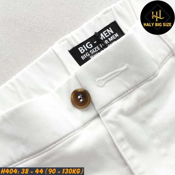Quần short kaki nam lưng thun big size H404