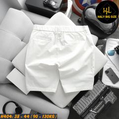 Quần short kaki nam lưng thun big size H404