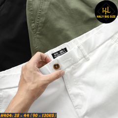 Quần short kaki nam lưng thun big size H404