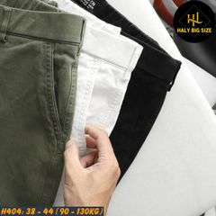 Quần short kaki nam lưng thun big size H404