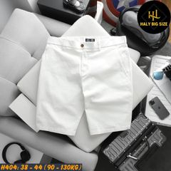Quần short kaki nam lưng thun big size H404