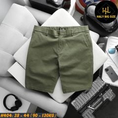 Quần short kaki nam lưng thun big size H404