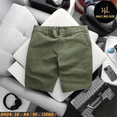Quần short kaki nam lưng thun big size H404
