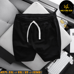 Quần short nỉ cua nam big size trơn dễ phối đồ H571