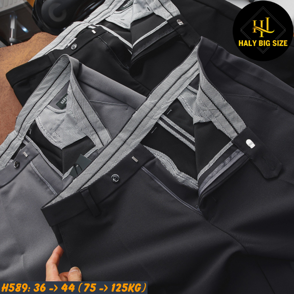 Quần tây nam big size co giãn form ôm H589
