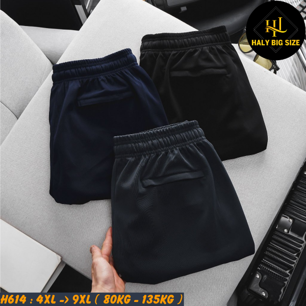 Quần short thun nam  big size trơn co giãn thoải mái H614