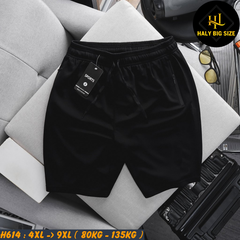 Quần short thun nam  big size trơn co giãn thoải mái H614