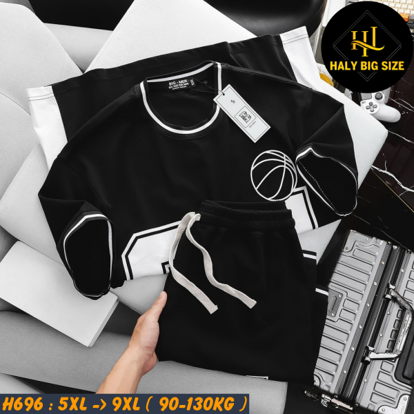 Đồ bộ nam big size cotton cao cấp in lụa số 84 H696