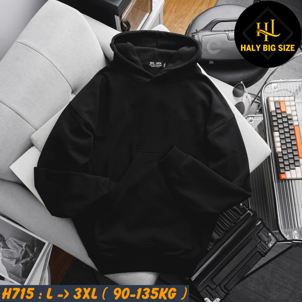 Áo khoác hoodie nam trơn big size H715