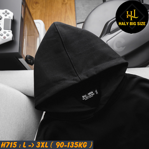 Áo khoác hoodie nam trơn big size H715