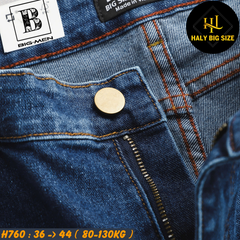 Quần jean nam big size xanh đậm wash H760