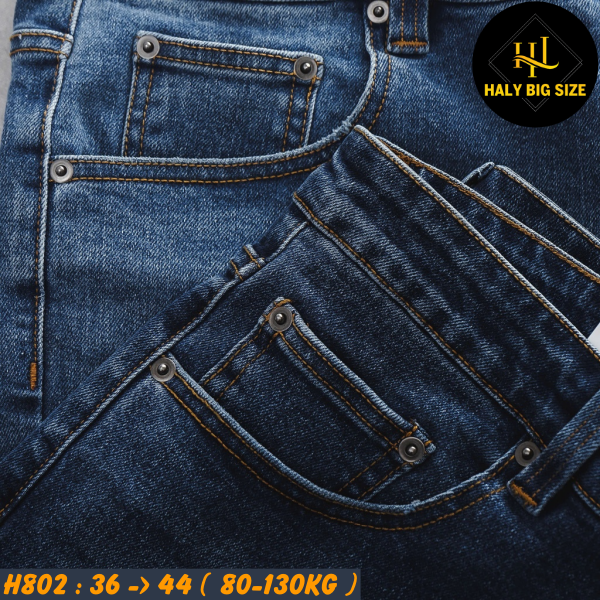 Quần short jean nam big size họa tiết cá tính H802