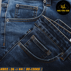 Quần short jean nam big size họa tiết cá tính H802