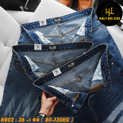 Quần short jean nam big size họa tiết cá tính H802