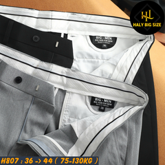 Quần tây nam big size ống đứng H807