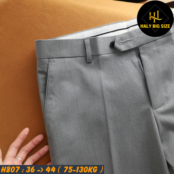 Quần tây nam big size ống đứng H807