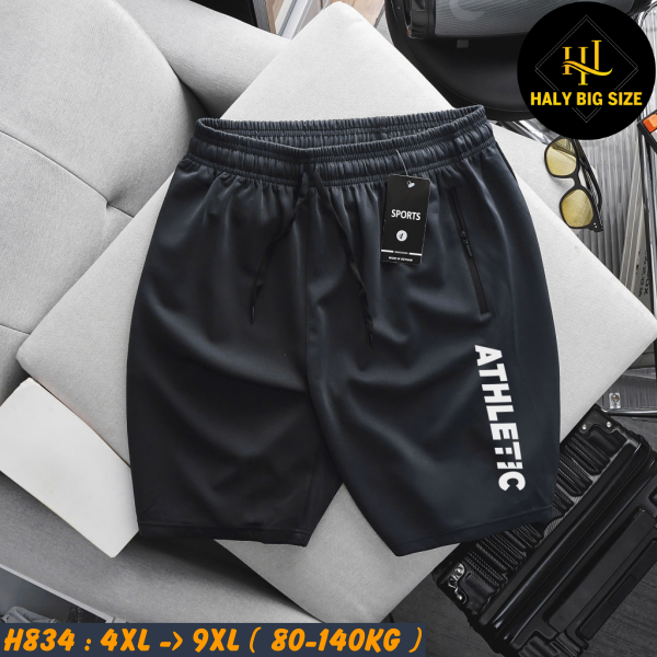 Quần short thun nam big size in phản quang ATHLETIC H834