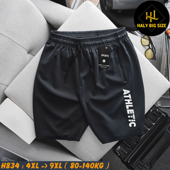 Quần short thun nam big size in phản quang ATHLETIC H834