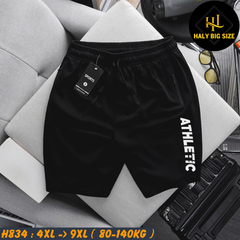 Quần short thun nam big size in phản quang ATHLETIC H834