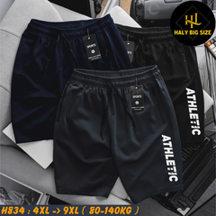 Quần short thun nam big size in phản quang ATHLETIC H834