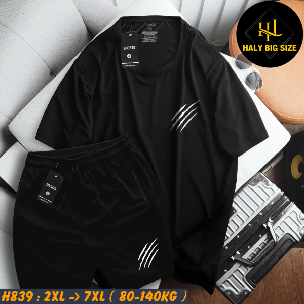 Đồ bộ nam big size thun lạnh siêu mát in họa tiết cào lạ mắt H839