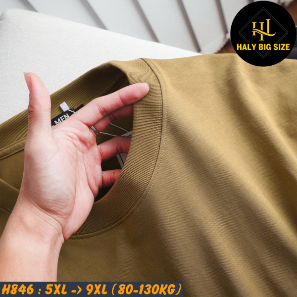 Đồ bộ nam big size cotton màu vàng phối sọc đen cao cấp H846