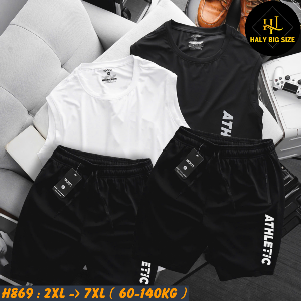 Đồ bộ nam big size 3 lỗ thể thao thun lạnh H869
