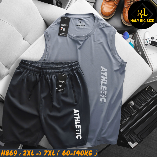 Đồ bộ nam big size 3 lỗ thể thao thun lạnh H869