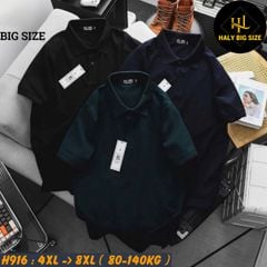 Áo polo nam big size cotton trơn H916