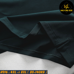 Áo polo nam big size cotton trơn H916