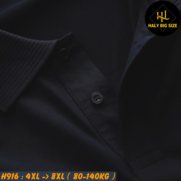 Áo polo nam big size cotton trơn H916