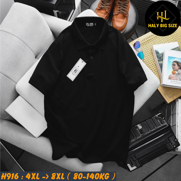 Áo polo nam big size cotton trơn H916