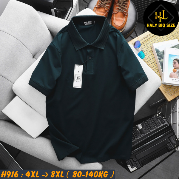 Áo polo nam big size cotton trơn H916
