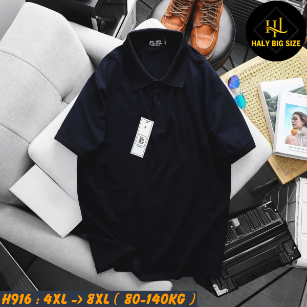 Áo polo nam big size cotton trơn H916