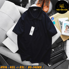 Áo polo nam big size cotton trơn H916
