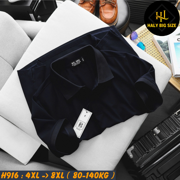 Áo polo nam big size cotton trơn H916