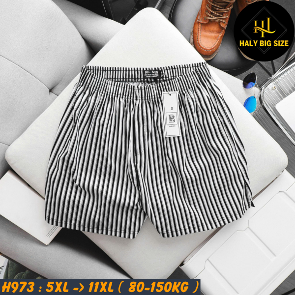 Quần đùi nam họa tiết mặc nhà big size H973