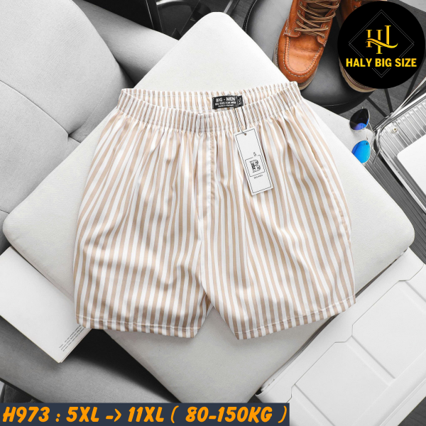 Quần đùi nam họa tiết mặc nhà big size H973