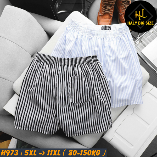 Quần đùi nam họa tiết mặc nhà big size H973