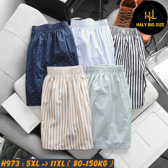 Quần đùi nam họa tiết mặc nhà big size H973