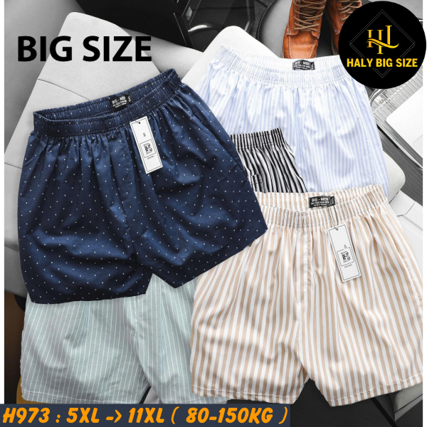 Quần đùi nam họa tiết mặc nhà big size H973