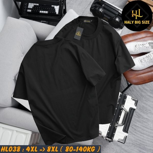 Áo thun nam big size trơn nhiều màu phù hợp chiều cao dưới 1m75 HL038