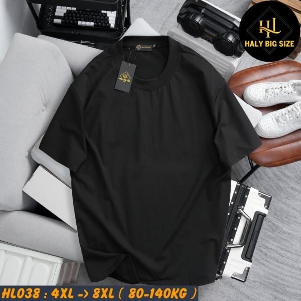 Áo thun nam big size trơn nhiều màu phù hợp chiều cao dưới 1m75 HL038