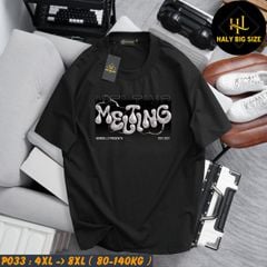 Áo thun nam big size in MELTING ngộ nghĩnh P033