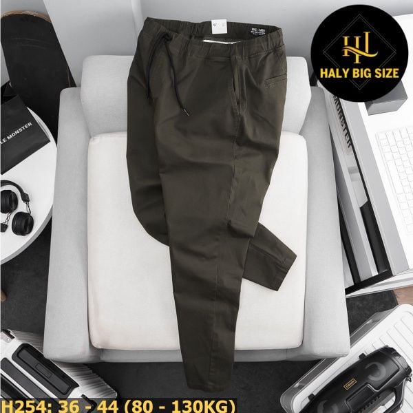 Quần kaki nam big size lưng thun thoải mái H254
